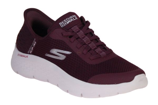 Skechers Slip-Ins Go Walk Flex Burgundy  (124836-BURG) - Caramel (Sint-Job-in-’t-Goor)