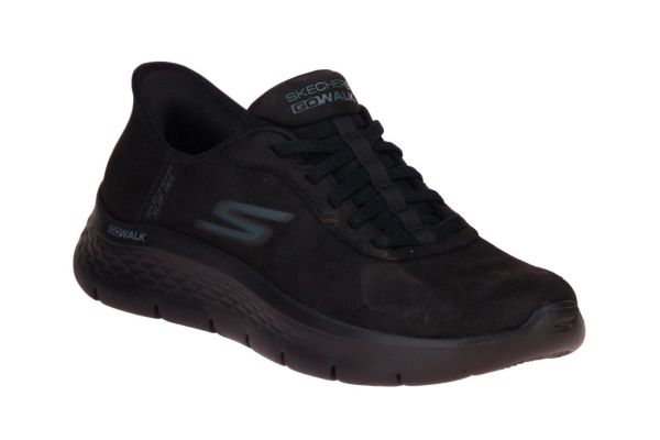 Skechers Slip-ins Go Walk Flex-Mali Zwarte Sneaker  (124837-BBK) - Caramel (Sint-Job-in-’t-Goor)