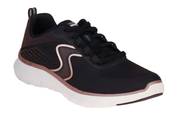 Skechers Flex Appeal 5.0 Luxe Glow Sneaker Zwart  (150215-BKRG) - Caramel (Sint-Job-in-’t-Goor)