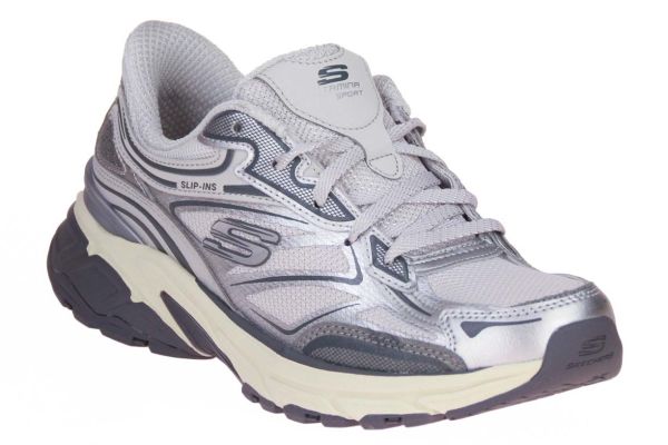 Skechers Slip-Ins Stamina Sport Sneaker Zilver  (150710-SIL) - Caramel (Sint-Job-in-’t-Goor)