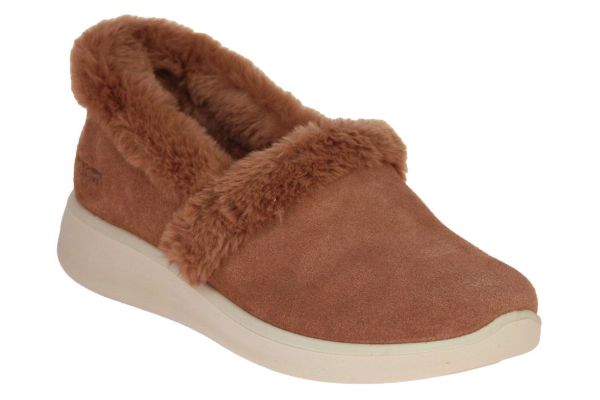 Skechers Slip-Ins Cozy Escape Snowy Bliss Chestnut  (168118-CSNT) - Caramel (Sint-Job-in-’t-Goor)