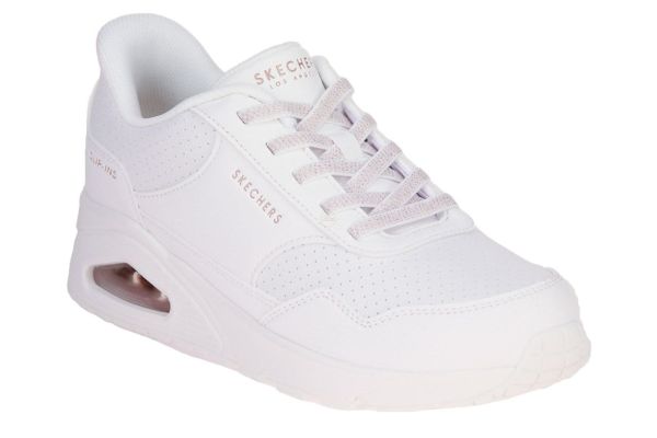 Skechers Slip-Ins Uno Banksia Luxe White  (177118-WHT) - Caramel (Sint-Job-in-’t-Goor)