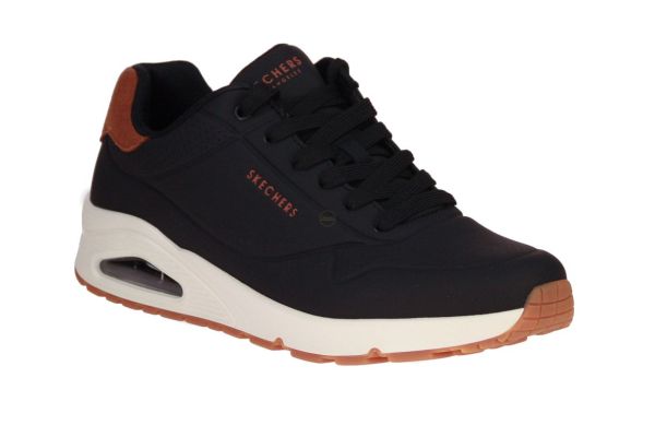 Skechers Uno Suited On Air Black  (183004-BLK) - Caramel (Sint-Job-in-’t-Goor)