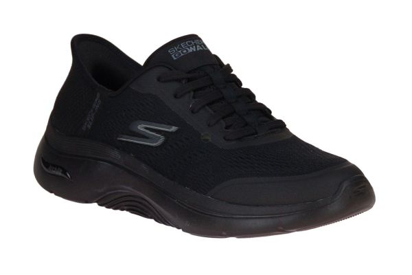 Skechers Slip-Ins Go Walk Arch Fit 2.0 Valencia Black  (125319-BBK) - Caramel (Sint-Job-in-’t-Goor)