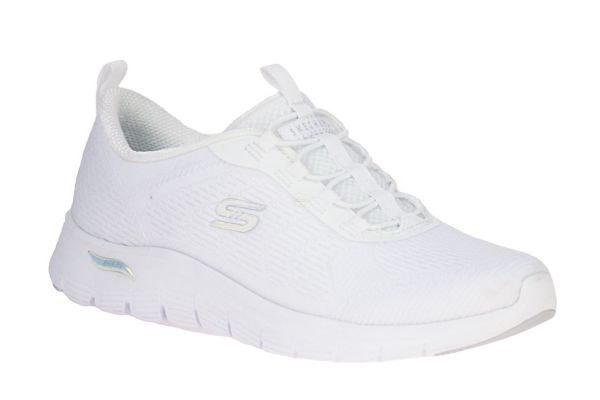Skechers Arch Fit Vista Gleaming White Vegan  (104377-WHT) - Caramel (Sint-Job-in-’t-Goor)
