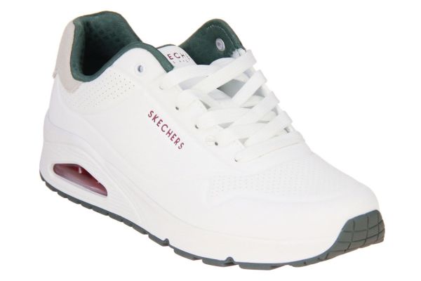 Skechers Uno Suited On Air White/Green  (183004-WGRN) - Caramel (Sint-Job-in-’t-Goor)