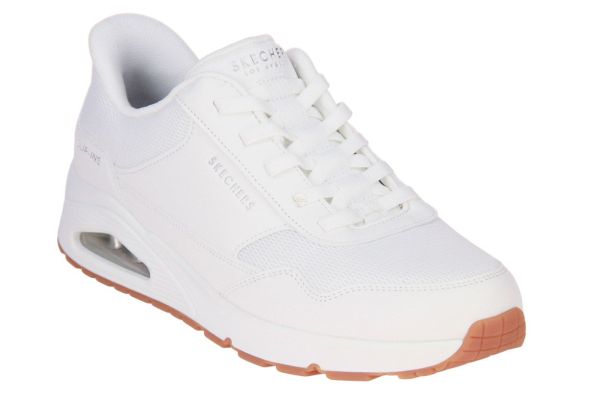 Skechers Slip-ins Uno Banksia White  (183022-WHT) - Caramel (Sint-Job-in-’t-Goor)
