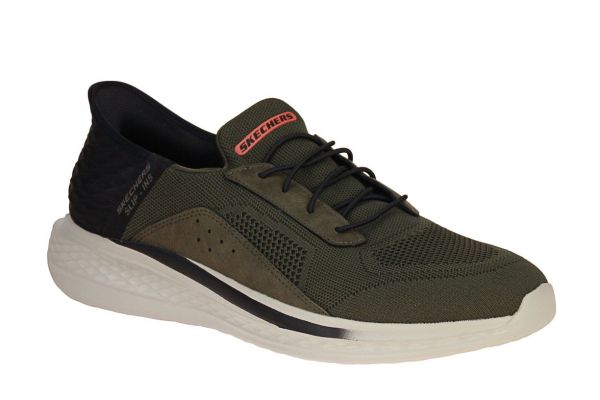 Skechers Slip-Ins Slade Cohen Olive  (210891-OLV) - Caramel (Sint-Job-in-’t-Goor)