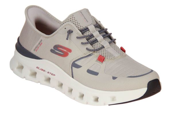 Skechers Slip-Ins Glide Step Pro Taupe/Orange  (232930-TPOR) - Caramel (Sint-Job-in-’t-Goor)