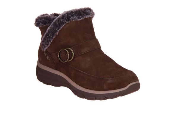 Skechers Slip-Ins Easy Going Gentle Winter Chocolate  (168185-CHOC) - Caramel (Sint-Job-in-’t-Goor)