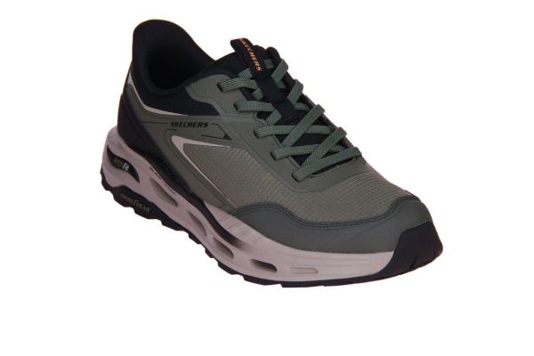 Skechers Slip-in Relaxed Fit Talon Olive/Black  (211403-OLV) - Caramel (Sint-Job-in-’t-Goor)