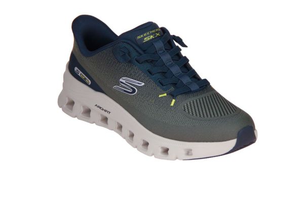 Skechers Arch Fit Guide-Step Pro Olive/Multi  (233110-OLMT) - Caramel (Sint-Job-in-’t-Goor)