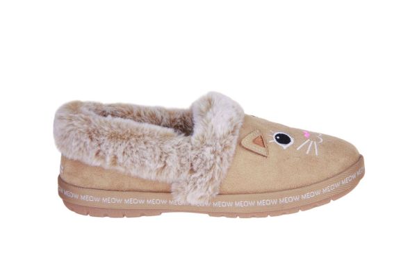 Skechers Bobs Too Cozy Meow Pajamas Tan Pantoffel  (33355-TAN) - Caramel (Sint-Job-in-’t-Goor)