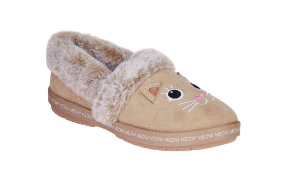 Skechers Bobs Too Cozy Meow Pajamas Tan Pantoffel  (33355-TAN) - Caramel (Sint-Job-in-’t-Goor)