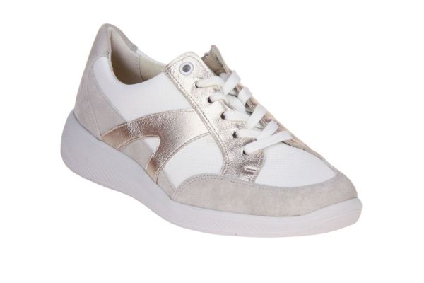 Solidus Kalea Sneaker Wit-Goud K-leest  (65029-21041) - Caramel (Sint-Job-in-’t-Goor)