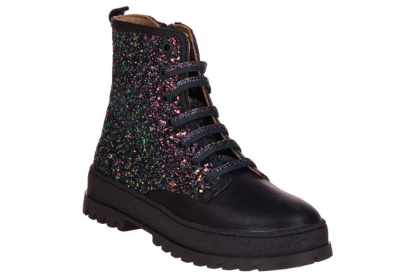 Stones and Bones Blesa Veterboot Zwart  (BLESA black) - Caramel (Sint-Job-in-’t-Goor)
