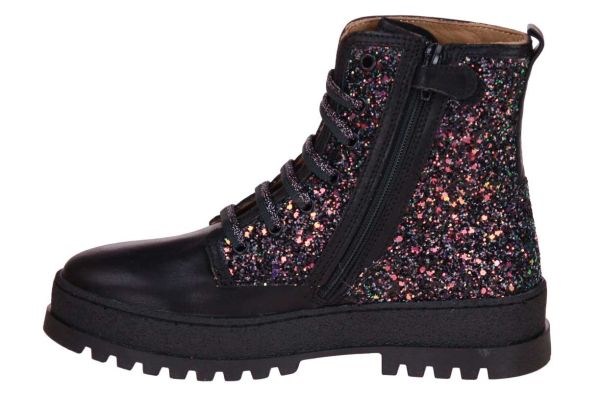 Stones and Bones Blesa Veterboot Zwart  (BLESA black) - Caramel (Sint-Job-in-’t-Goor)