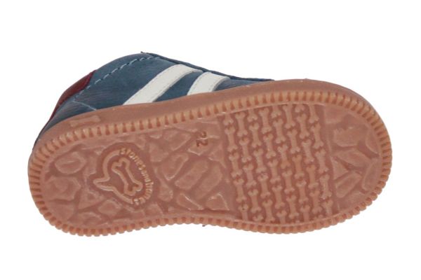 Stones and Bones Nepo Blauwe Sneaker  (NEPO denim-bordo) - Caramel (Sint-Job-in-’t-Goor)