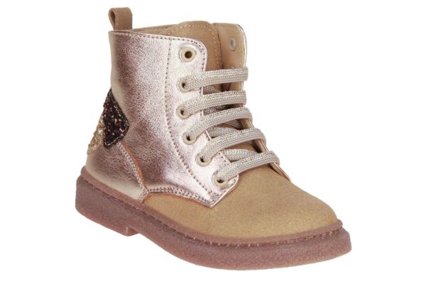 Stones and Bones Pixy Metallic Veterboot Goud  (PIXY platin) - Caramel (Sint-Job-in-’t-Goor)