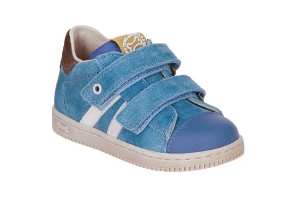 Stones and Bones Niso Velcoschoen Blauw  (4785 JEANS OWHITE) - Caramel (Sint-Job-in-’t-Goor)