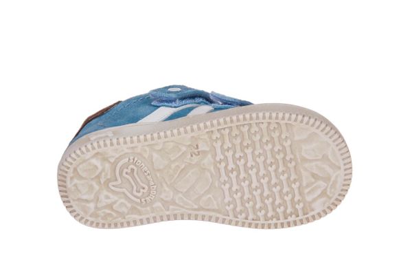 Stones and Bones Niso Velcoschoen Blauw  (4785 JEANS OWHITE) - Caramel (Sint-Job-in-’t-Goor)