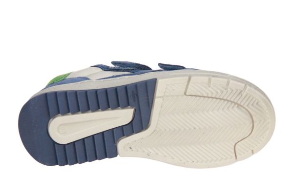 Stones and Bones Party Velcroschoen Blauw-Offwhite  (5210 AZURE IVOR) - Caramel (Sint-Job-in-’t-Goor)