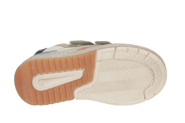 Stones and Bones Party Velcroschoen Offwhite-Kaki  (5210 IVOR OCRE) - Caramel (Sint-Job-in-’t-Goor)