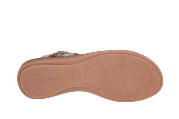 Stones and Bones Zelly Sandaal Goud  (5451 PLATIN) - Caramel (Sint-Job-in-’t-Goor)