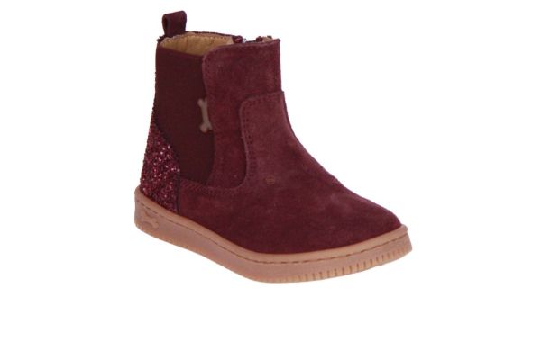 Stones and Bones Neki Korte Laars Paars-Bordo  (5137 prune bordo) - Caramel (Sint-Job-in-’t-Goor)