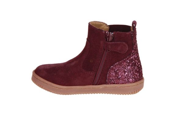 Stones and Bones Neki Korte Laars Paars-Bordo  (5137 prune bordo) - Caramel (Sint-Job-in-’t-Goor)