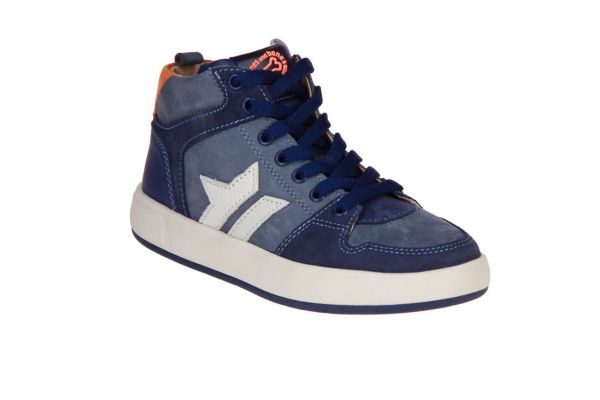 Stones and Bones Panky Sneaker Blauw  (5419 jeans navy) - Caramel (Sint-Job-in-’t-Goor)