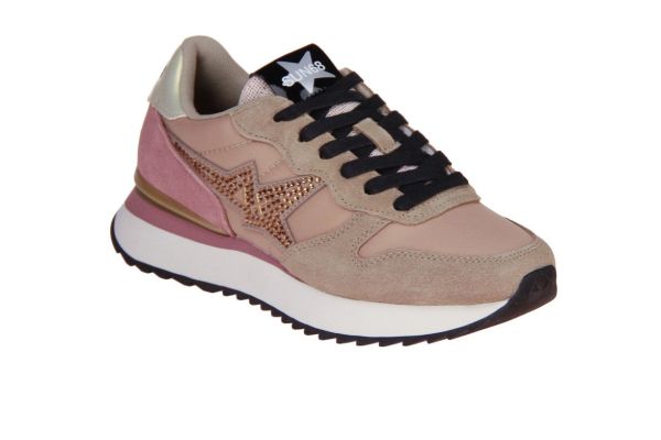 SUN68 Stargirl Strass Logo Beige Scuro  (Z46223-77) - Caramel (Sint-Job-in-’t-Goor)