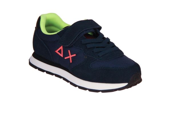 SUN68 Boy's Tom Fluo Nylon Kid Navy Blue - Blauw  (Z46302K-07) - Caramel (Sint-Job-in-’t-Goor)