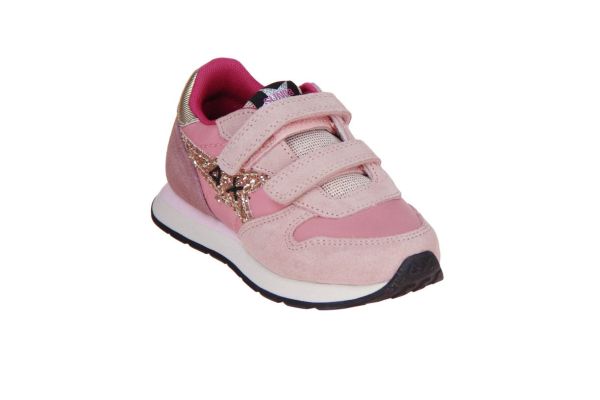 SUN68 Girl's Stargirl Glitter Logo Baby Rosa Scuro  (Z46423B-57) - Caramel (Sint-Job-in-’t-Goor)