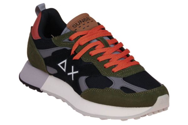SUN68 Jaki Outdoor Sneaker Kaki  (Z45116-74) - Caramel (Sint-Job-in-’t-Goor)