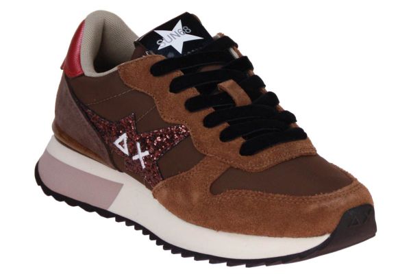 SUN68 Stargirl Glitter Logo Marrone  (Z45217-08) - Caramel (Sint-Job-in-’t-Goor)