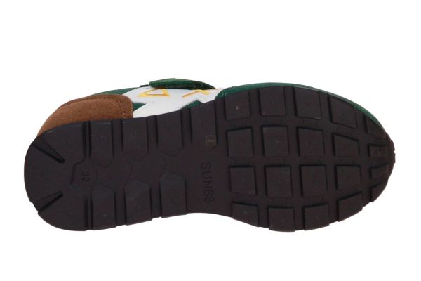 SUN68 Boy's Jaki 2.0 Solid Kid Verde Scuro  (Z45313K-37) - Caramel (Sint-Job-in-’t-Goor)