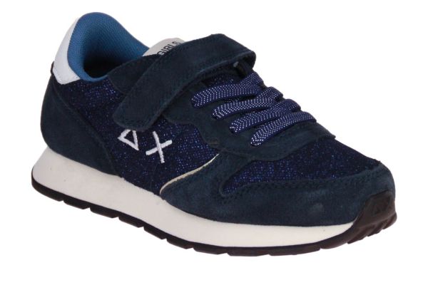 SUN68 Girl's Ally Glitter Kid Navy Blue  (Z45404K-07) - Caramel (Sint-Job-in-’t-Goor)