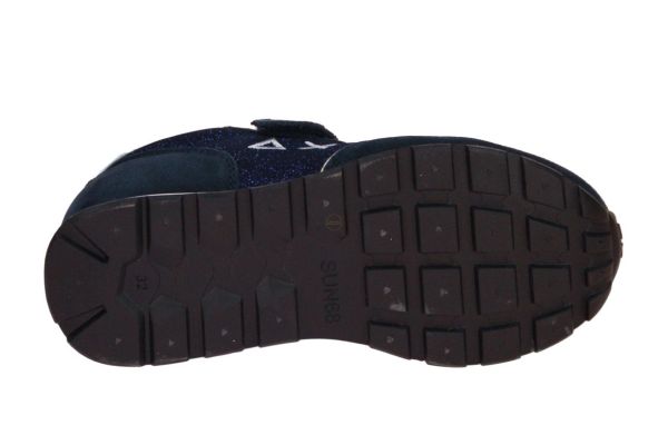 SUN68 Girl's Ally Glitter Kid Navy Blue  (Z45404K-07) - Caramel (Sint-Job-in-’t-Goor)