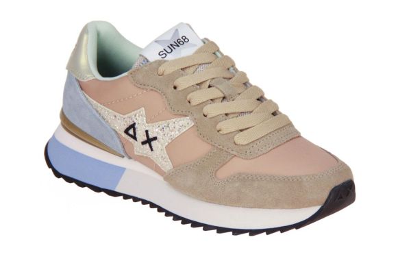 SUN68 Stargirl Glitter Logo Beige  (Z36214-16) - Caramel (Sint-Job-in-’t-Goor)