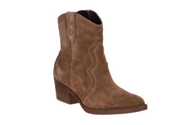 Tamaris Licht Bruine Korte Laars  (1-25702-41/300) - Caramel (Sint-Job-in-’t-Goor)