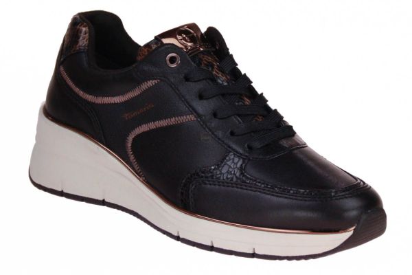 Tamaris Sneaker Zwart  (1-23764-43/0C8) - Caramel (Sint-Job-in-’t-Goor)