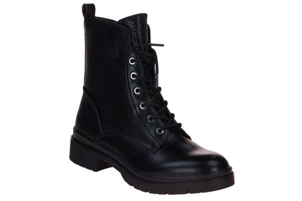 Tamaris Zwarte Veterboot  (1-25236-43/043) - Caramel (Sint-Job-in-’t-Goor)