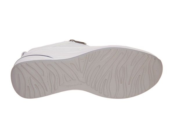 Tamaris Sneaker Wit-Zilver  (1-23754-45/1A1) - Caramel (Sint-Job-in-’t-Goor)