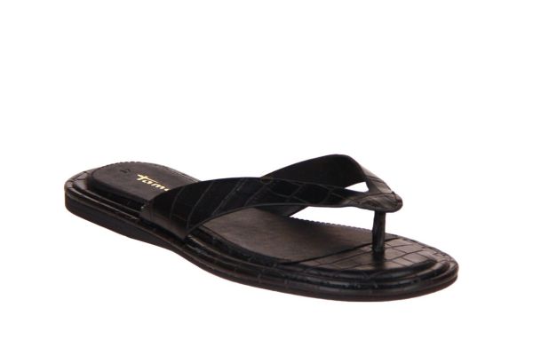 Tamaris Slipper Croco Zwart  (1-27106-46/028) - Caramel (Sint-Job-in-’t-Goor)