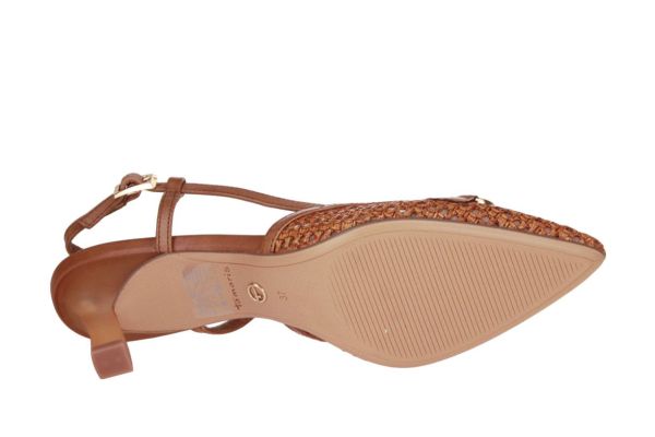 Tamaris Raffia Slingback Cognac  (1-29634-44/305) - Caramel (Sint-Job-in-’t-Goor)