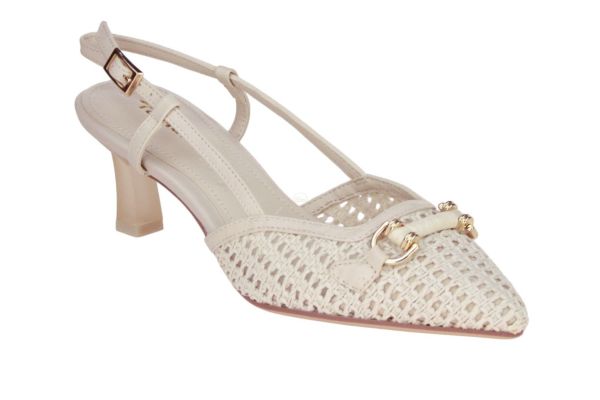 Tamaris Raffia Slingback Offwhite  (1-29634-44/418) - Caramel (Sint-Job-in-’t-Goor)