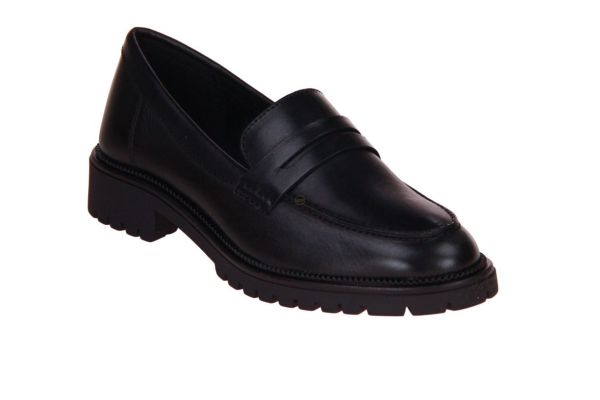 Tamaris Moccasin Zwart  (1-24300-45/003) - Caramel (Sint-Job-in-’t-Goor)