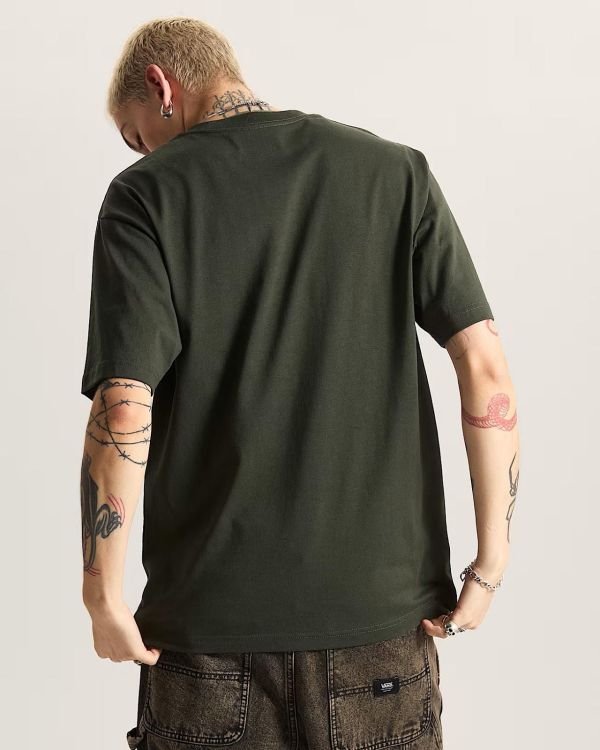 Vans Left Chest II Tee Loose Fit Dried Kelp  (VN000P1PEMU) - Caramel (Sint-Job-in-’t-Goor)