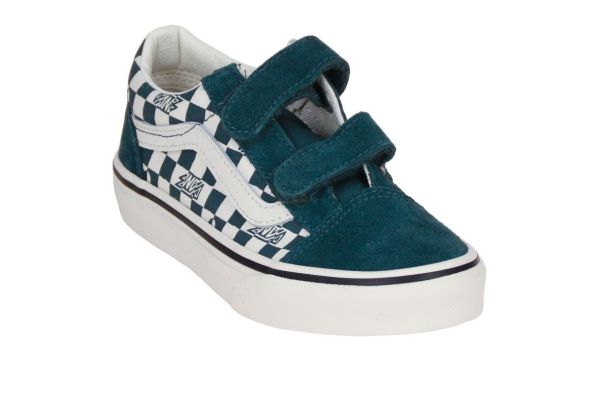 Vans Old Skool V Geo Check Mystic Moss  (VN000CYAFRJ1) - Caramel (Sint-Job-in-’t-Goor)